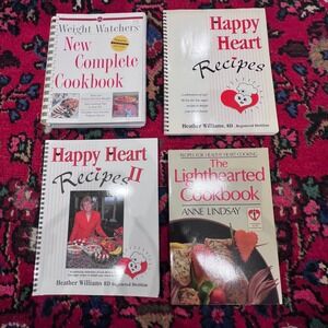 Lot of 4 Weight Watchers New Complete Cookbook 1997 FE & more Healthy cookbooks!